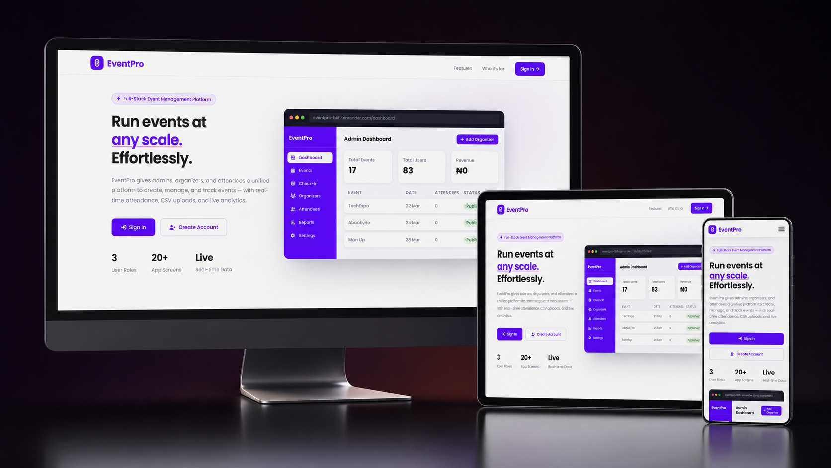 EventPro on multiple devices
